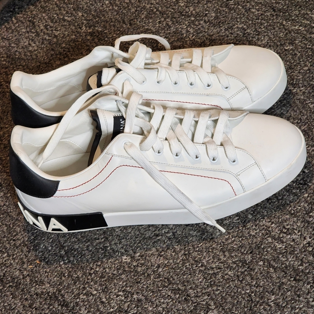 Dolce & Gabbana Portofino Calfskin Sneakers (Reserved for Frxnknunez218)